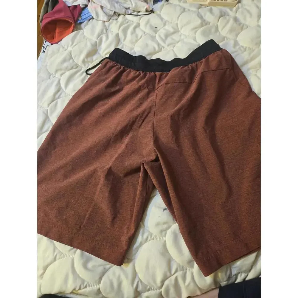 Adidas Men's Casual Shorts in Red with Black Waistband